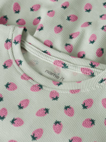 NAME IT Kjole Vemma Pale Aqua Strawberries